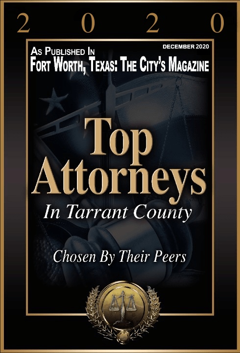 Top Attorney Ft Worth Mag 2020